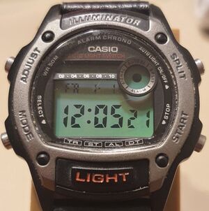 Casio W-94H Gray/Black Nylon Digital Alarm Chrono Men's Watch
